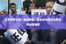 上海收债公司：被逼要账：企业如何应对逾期应收账款困境