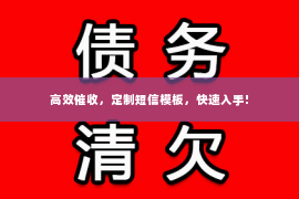 高效催收，定制短信模板，快速入手!