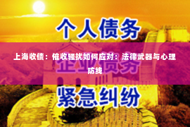 上海收债：催收骚扰如何应对：法律武器与心理防线