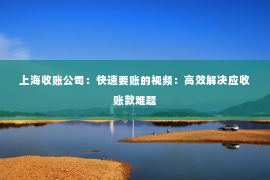 上海收账公司：快速要账的视频：高效解决应收账款难题