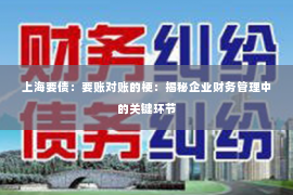 上海要债：要账对账的梗：揭秘企业财务管理中的关键环节