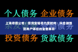 上海收债公司：借贷宝催收力度如何：从合规性到用户体验的全面解析