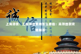 上海清债：工程项目费用怎么要账：高效回款攻略解析