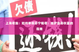 上海收账：如何举报苏宁催收：维护自身权益的指南