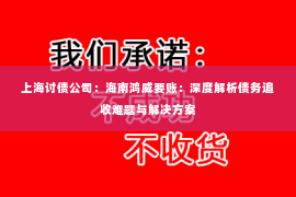上海讨债公司：海南鸿威要账：深度解析债务追收难题与解决方案