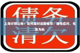 上海讨债公司：如何应对逾期催收：理性应对，化危为机