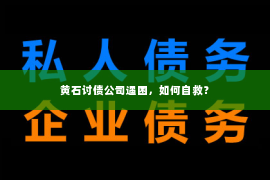 黄石讨债公司遇困，如何自救？