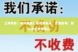 上海收账：扶沟收账公司收费标准：合理透明，助力企业无忧追收
