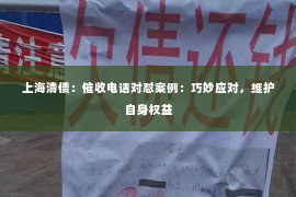 上海清债：催收电话对怼案例：巧妙应对，维护自身权益