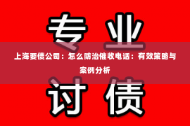 上海要债公司：怎么防治催收电话：有效策略与案例分析