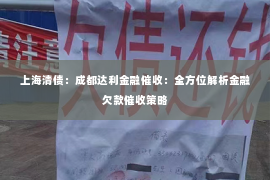 上海清债：成都达利金融催收：全方位解析金融欠款催收策略