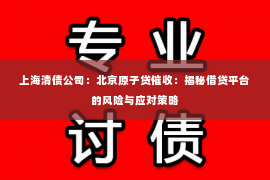 上海清债公司：北京原子贷催收：揭秘借贷平台的风险与应对策略