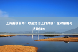 上海要债公司：收到短信上门讨债：应对策略与法律知识