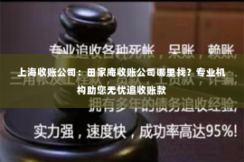 上海收账公司：田家庵收账公司哪里找？专业机构助您无忧追收账款