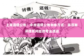 上海追债公司：中原追债公司联系方式：高效解决债务问题的专业途径