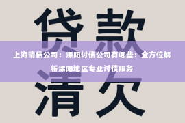 上海清债公司：溧阳讨债公司有哪些：全方位解析溧阳地区专业讨债服务