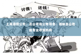 上海追债公司：巫山收账公司排名：揭秘巫山地区专业收账机构