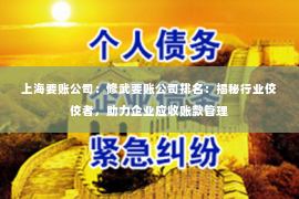 上海要账公司：修武要账公司排名：揭秘行业佼佼者，助力企业应收账款管理