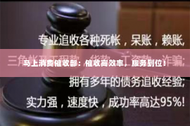 马上消费催收部：催收高效率，服务到位！
