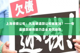 上海收债公司：九龙坡追款公司哪里找？——专业追款服务助力企业无忧经营
