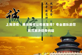 上海清债：康乐催收公司哪里找？专业团队助您高效解决债务问题