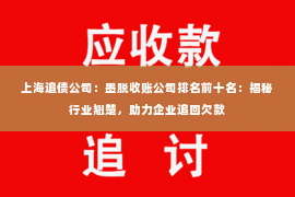上海追债公司：墨脱收账公司排名前十名：揭秘行业翘楚，助力企业追回欠款